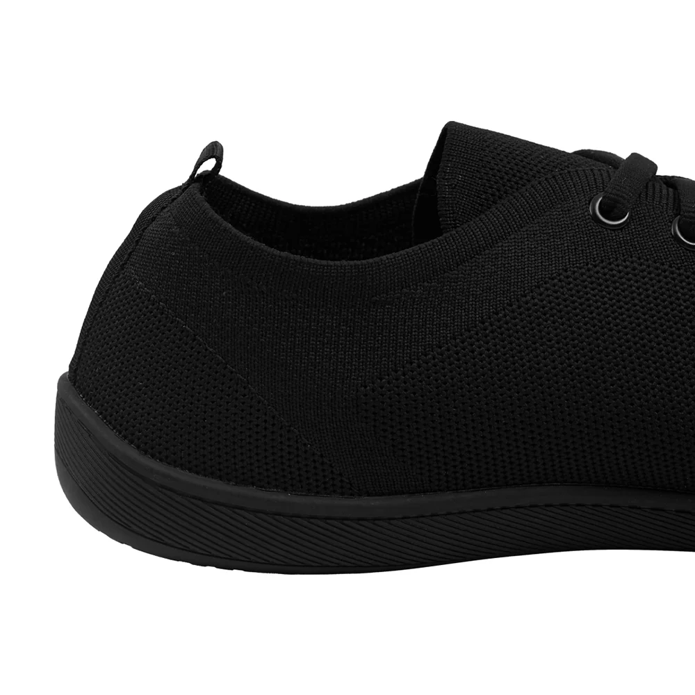 Wide Fit Trainers Comfortable Running Trainers - Black - Image 8