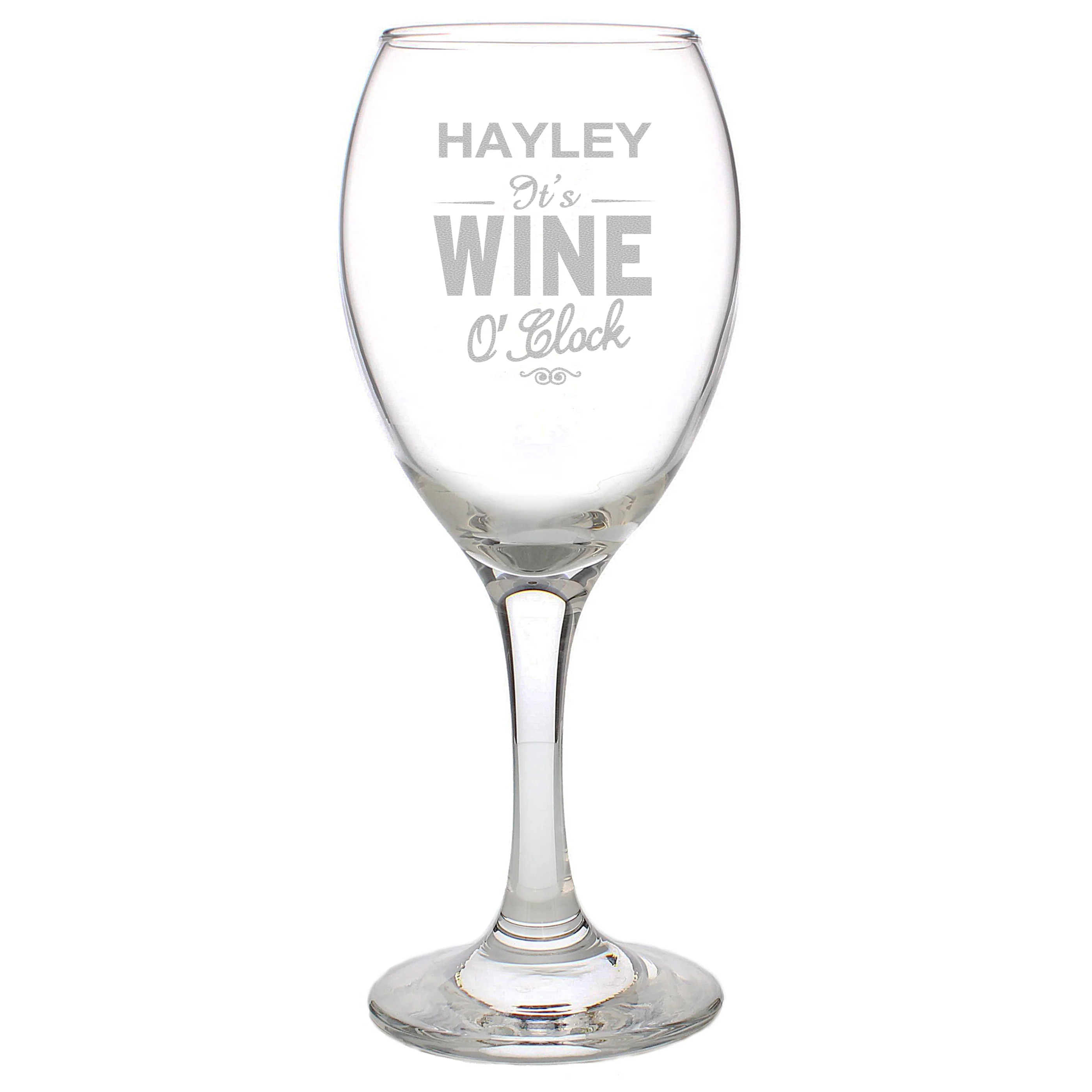 Wine O'Clock Wine Glass