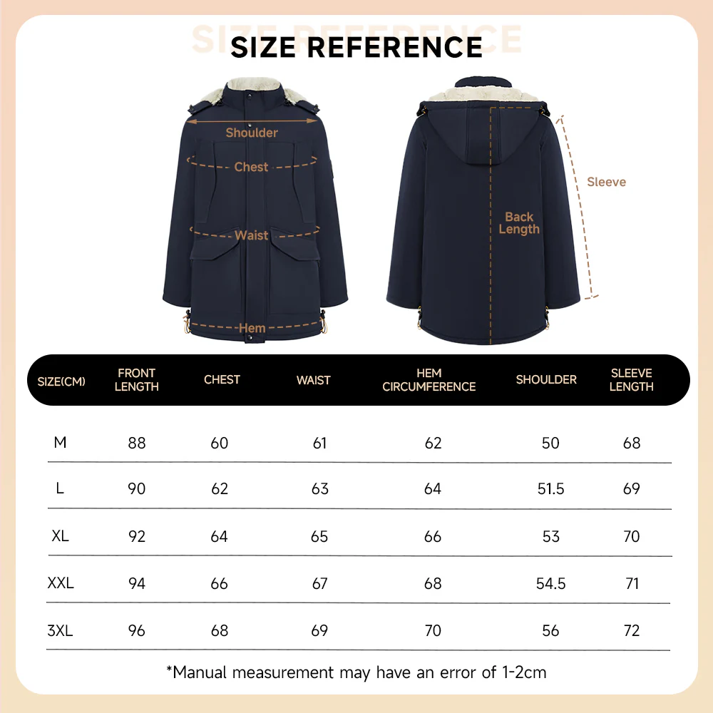 Winter Mid-Length Padded Coat Jacket With Hood - Image 7