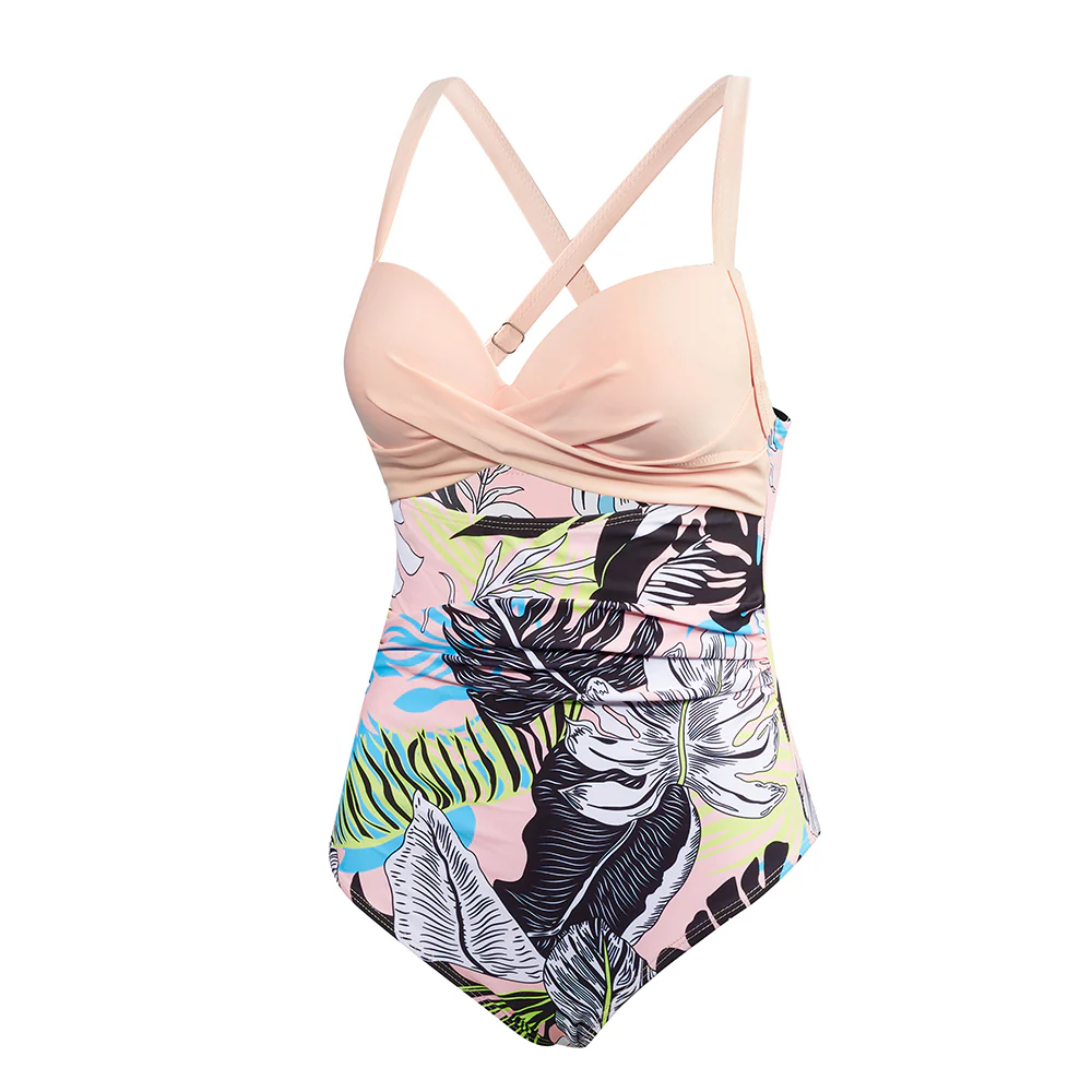 Womens Cut-Out Swimsuit with Cross Straps - Image 4