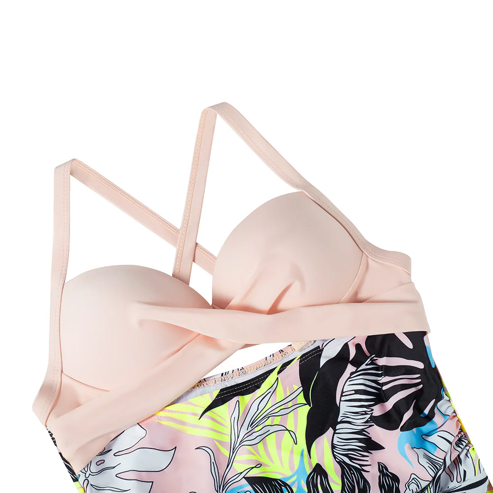 Womens Cut-Out Swimsuit with Cross Straps - Image 6