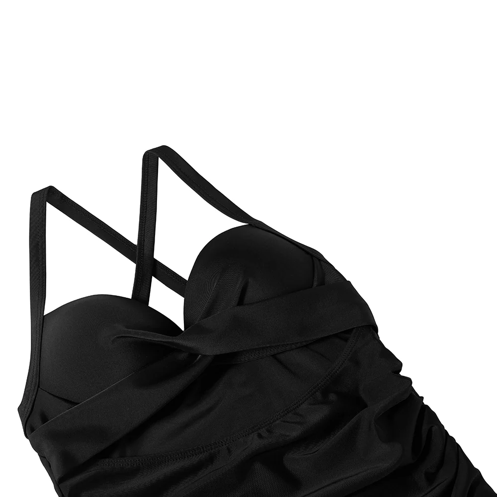 Womens Cut-Out Swimsuit with Cross Straps - Image 6