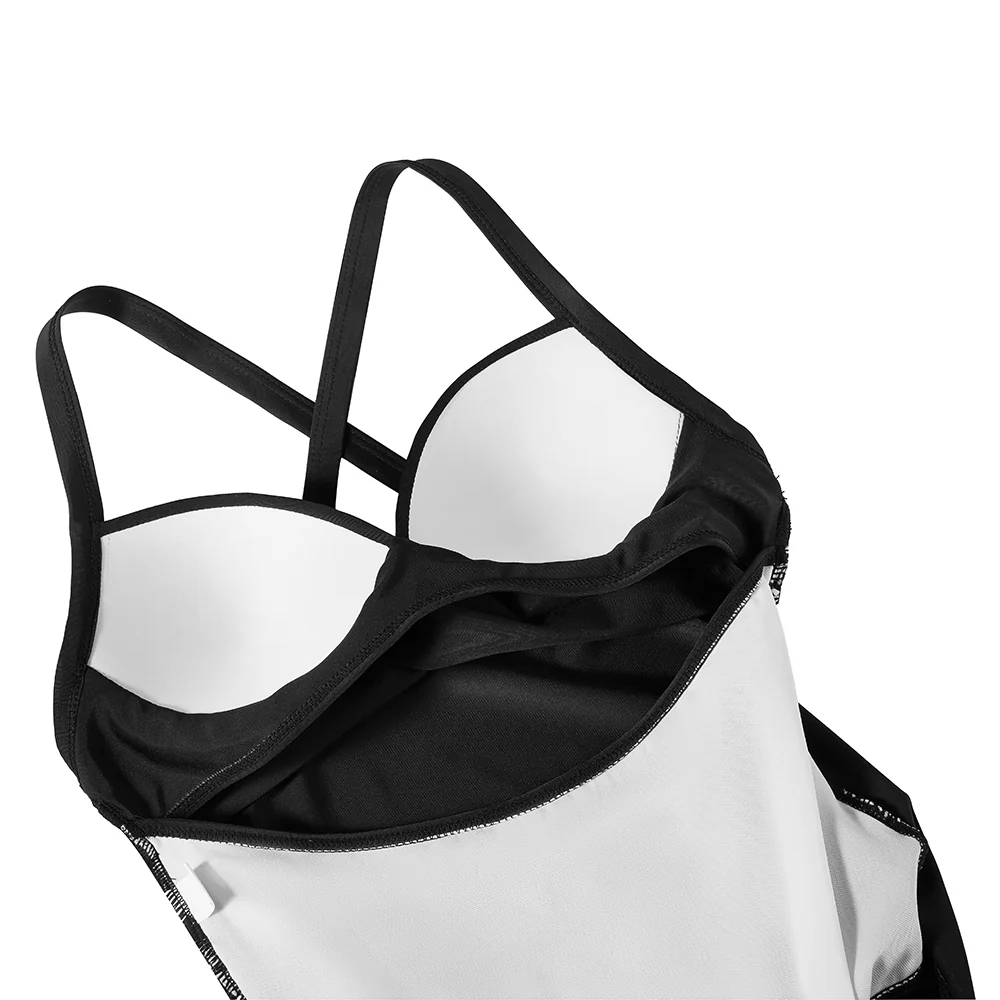 Womens Cut-Out Swimsuit with Cross Straps - Image 7