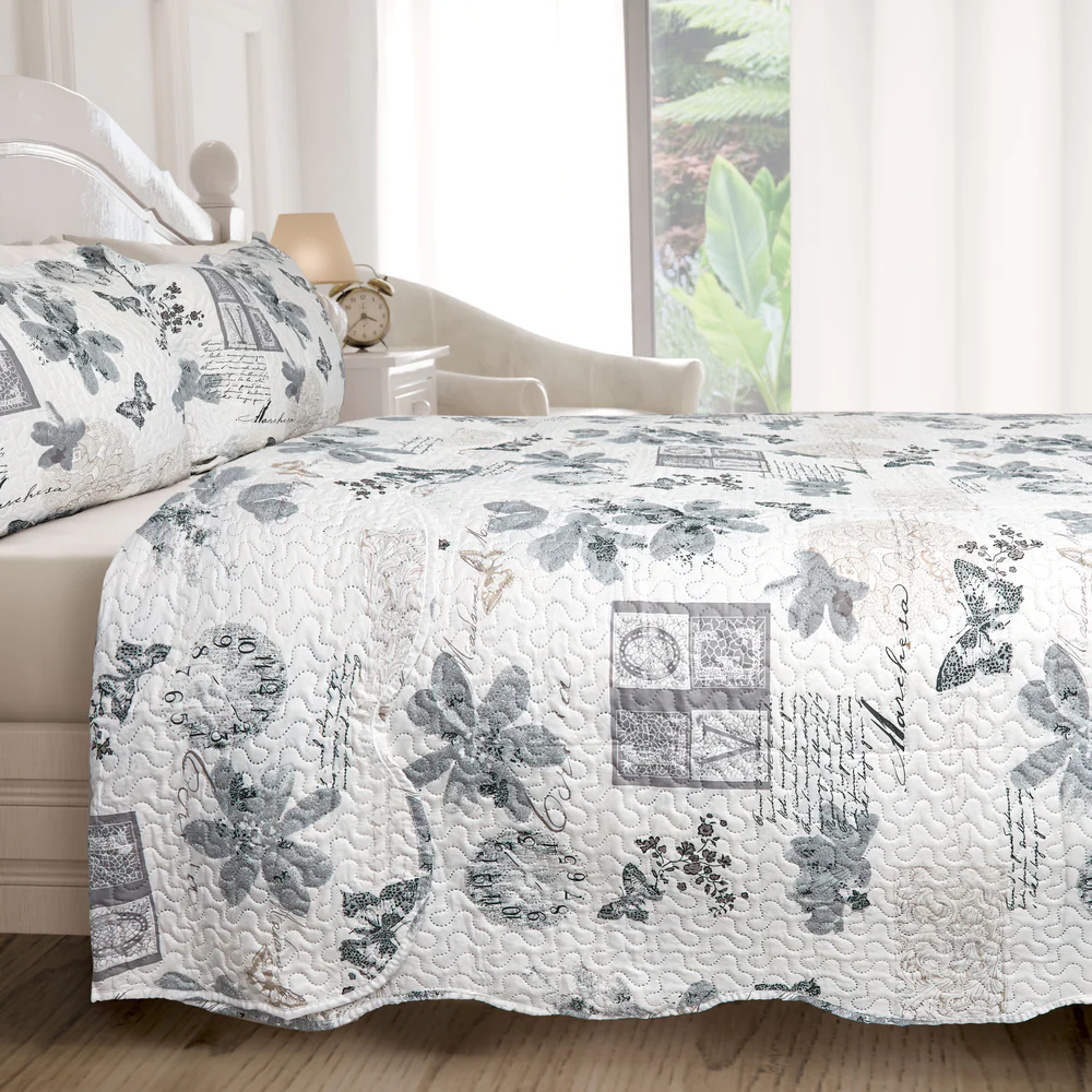 Wordsworth - Quilted Patchwork Bedspread Set - Image 2