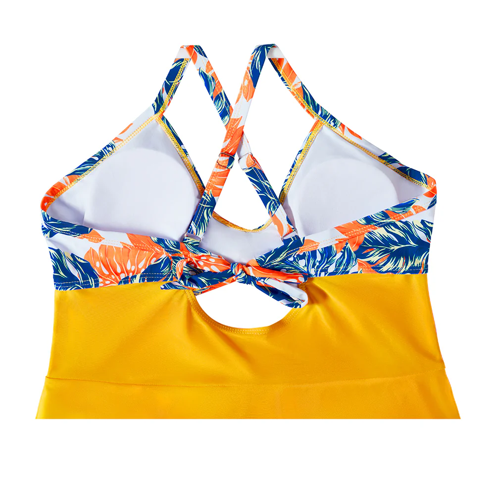 Wrap-Front V-Neck Tummy Control One-Piece Swimsuit - Image 5