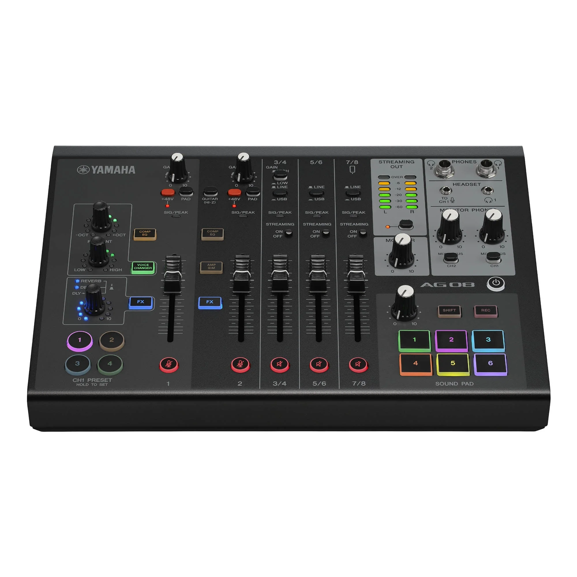 Yamaha AG08 (Black) All-in-One Streaming Station - Image 2