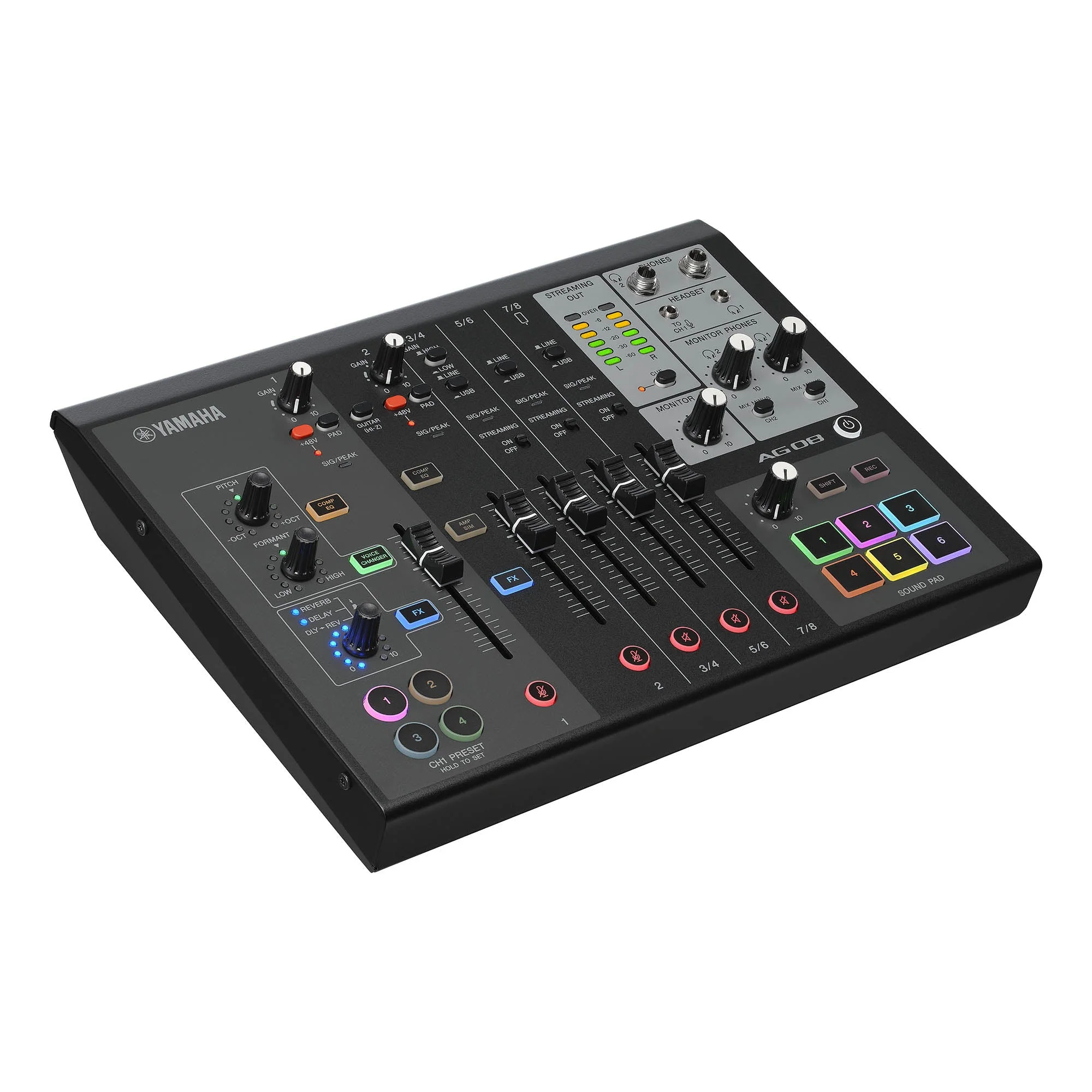 Yamaha AG08 (Black) All-in-One Streaming Station - Image 3