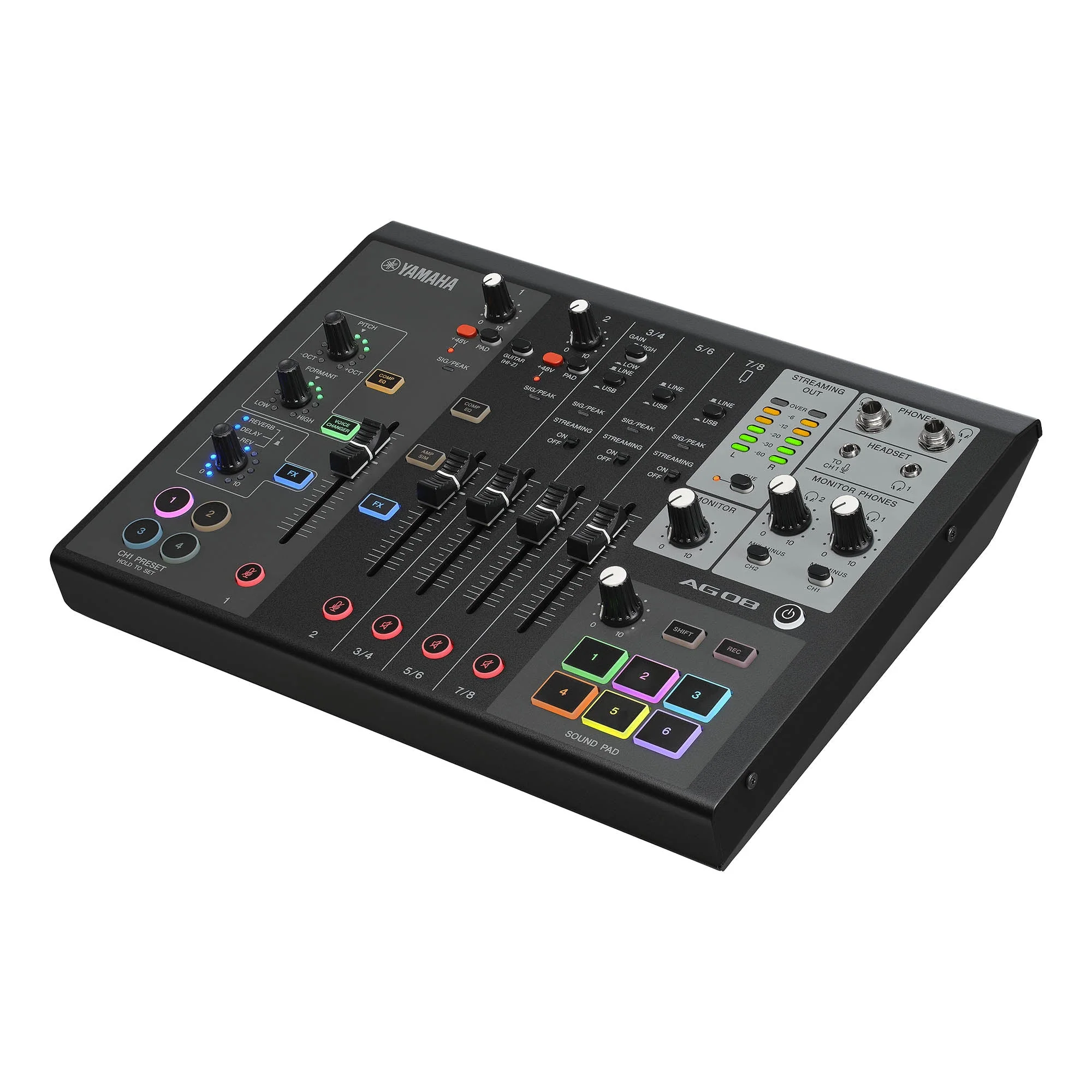 Yamaha AG08 (Black) All-in-One Streaming Station - Image 4