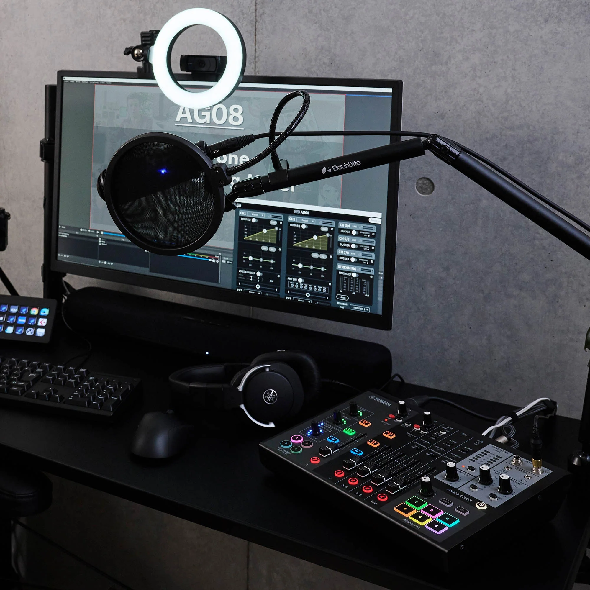 Yamaha AG08 (Black) All-in-One Streaming Station - Image 8
