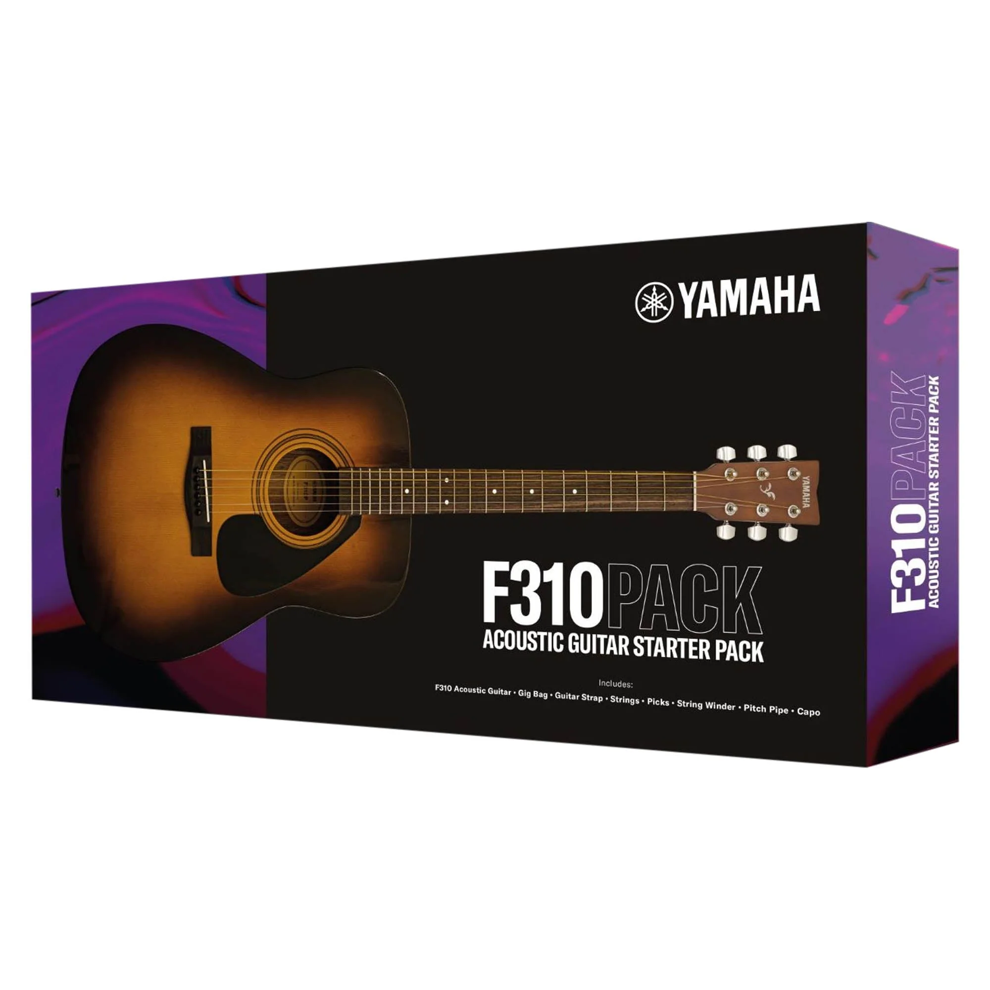 Yamaha F310P Acoustic Guitar Pack - Tobacco Sunburst - Image 2