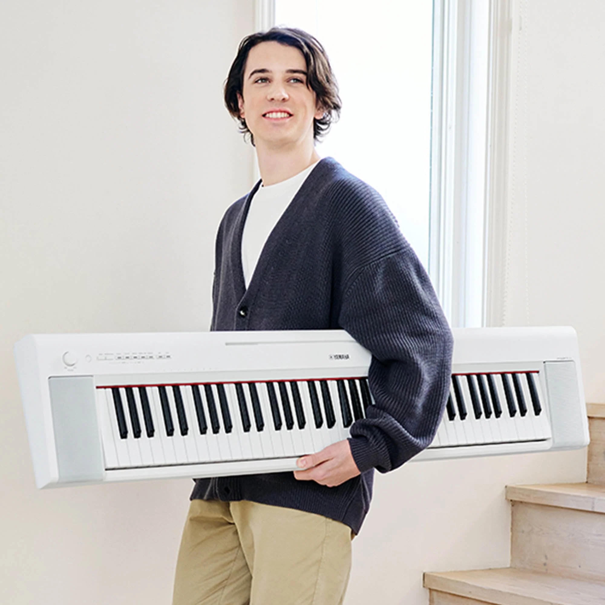 Yamaha NP35 Portable Keyboard - 76 Note - White - Image 5
