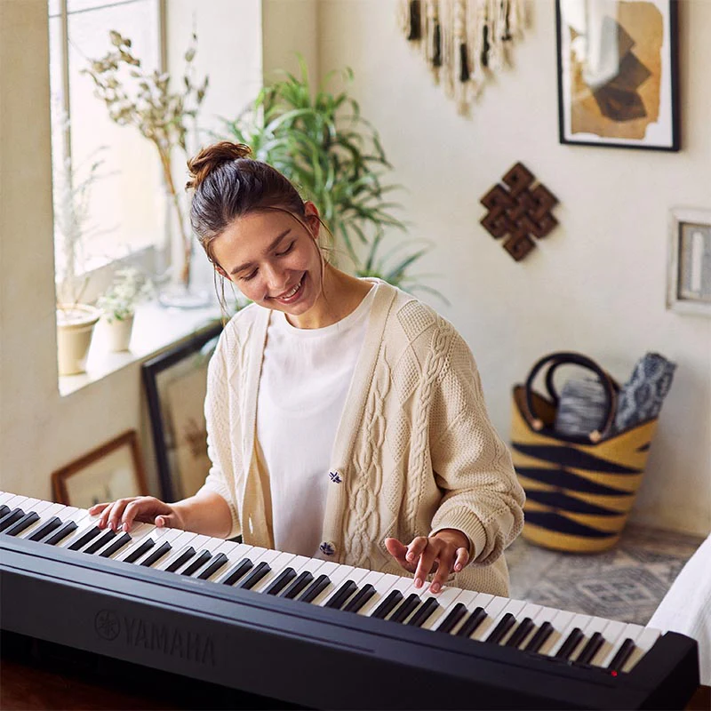 Yamaha P45 Portable Piano In Black - Image 2