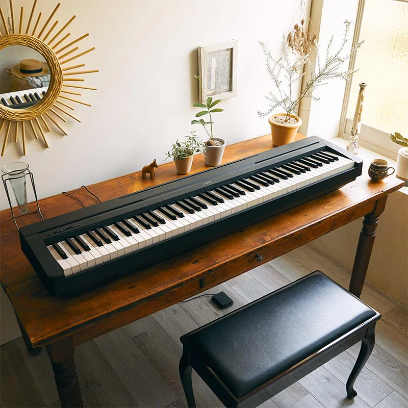 Yamaha P45 Portable Piano In Black - Image 3