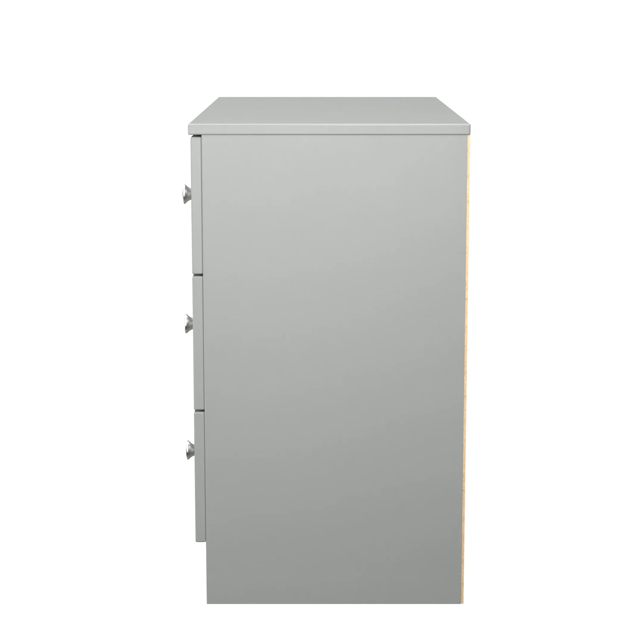 Yarmouth 3 Drawer Chest in Uniform Grey & Dusk Grey - Ready Assembled - Image 3