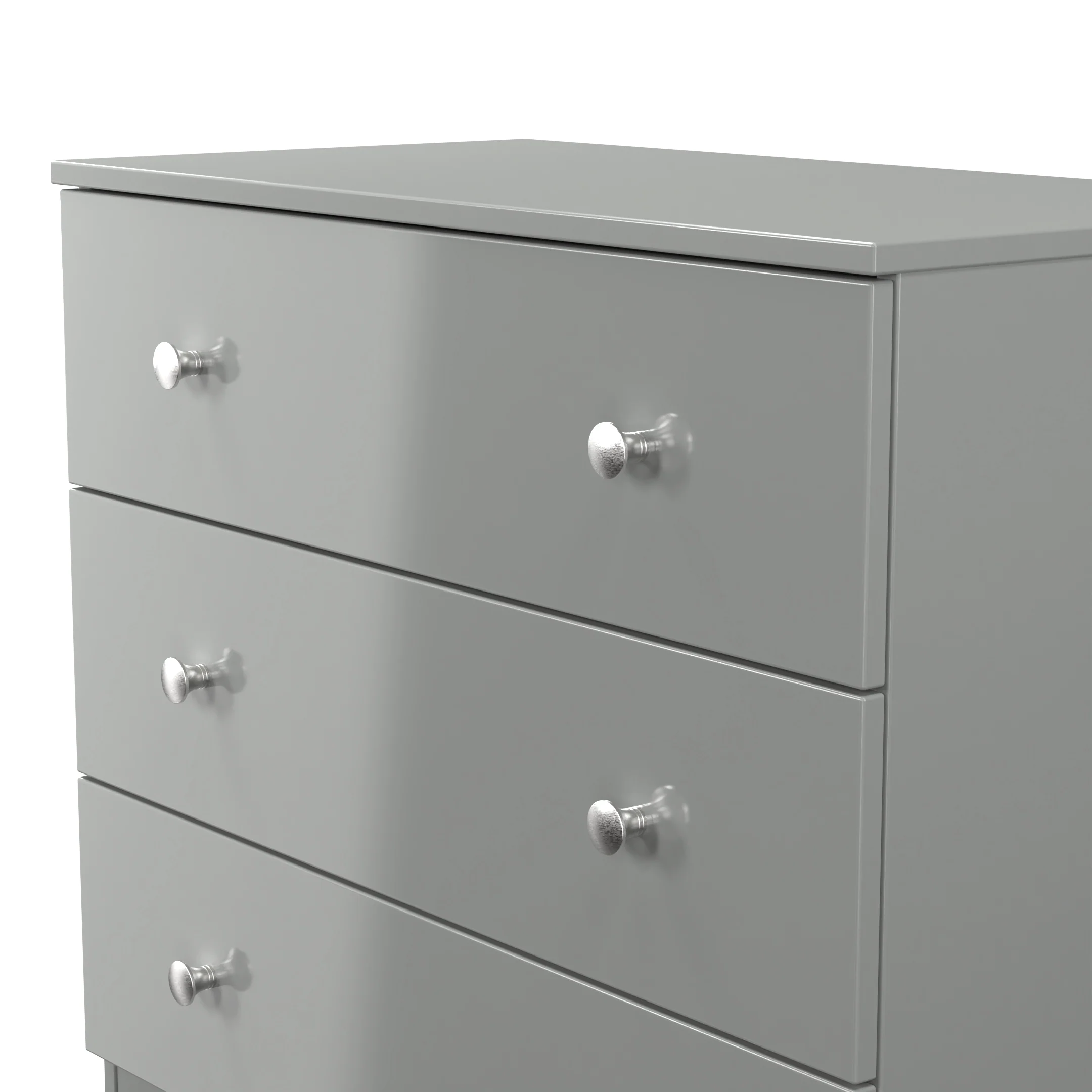 Yarmouth 3 Drawer Chest in Uniform Grey & Dusk Grey - Ready Assembled - Image 5