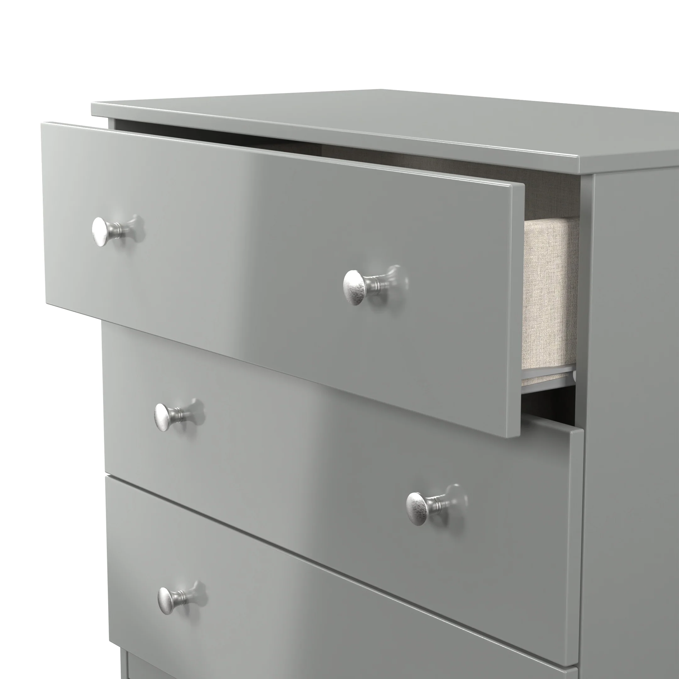 Yarmouth 3 Drawer Chest in Uniform Grey & Dusk Grey - Ready Assembled - Image 6