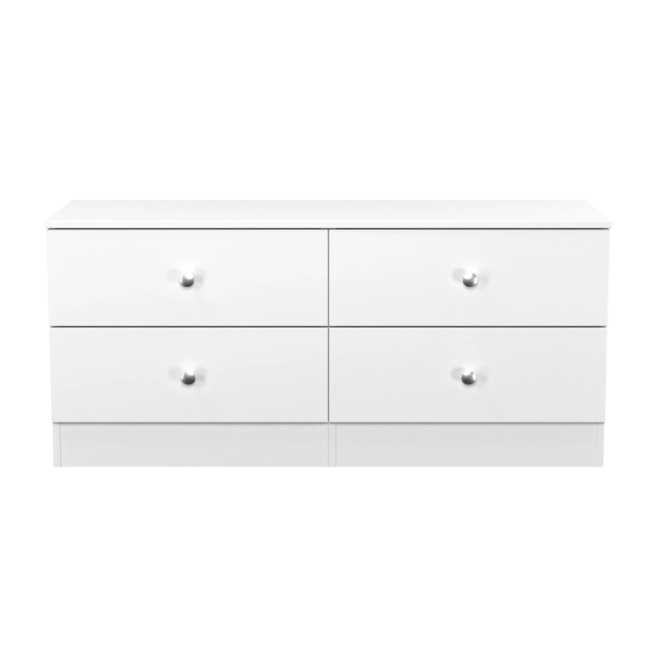 Yarmouth 4 Drawer Bed Box in White & White Matt - Ready Assembled