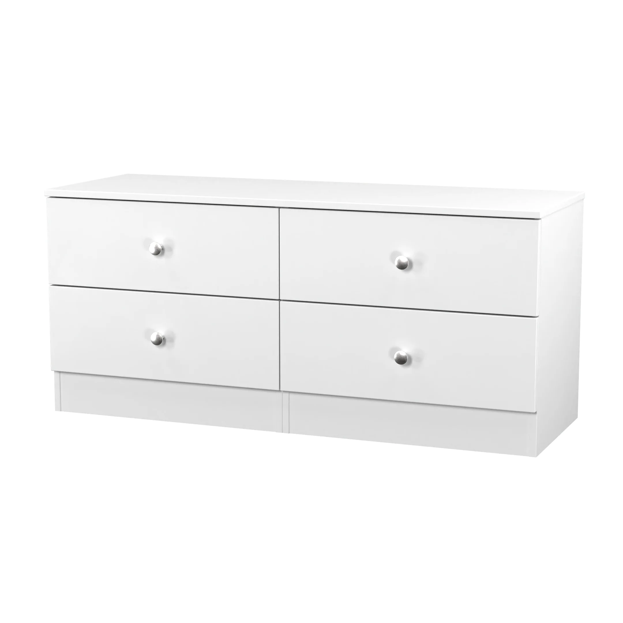 Yarmouth 4 Drawer Bed Box in White & White Matt - Ready Assembled - Image 3