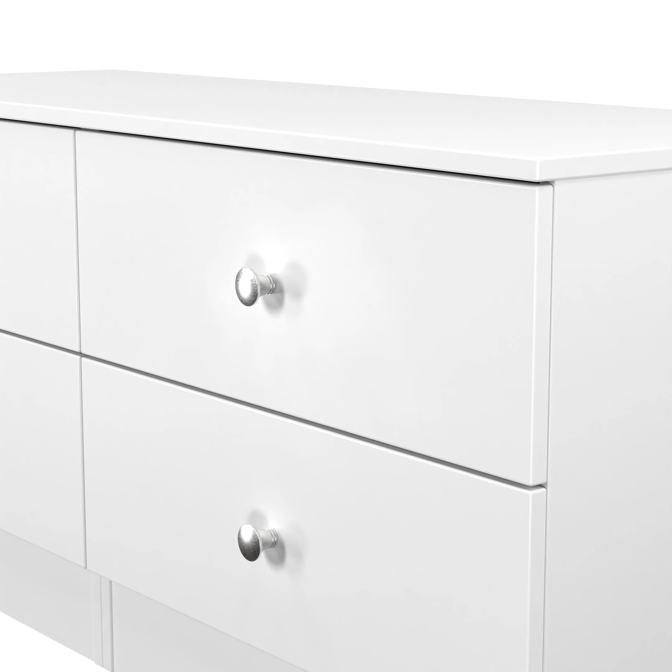 Yarmouth 4 Drawer Bed Box in White & White Matt - Ready Assembled - Image 4