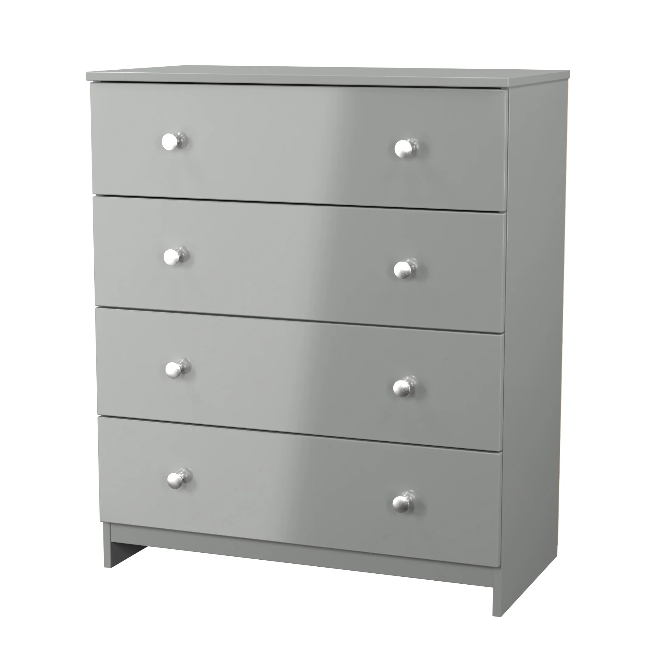 Yarmouth 4 Drawer Chest in Uniform Grey & Dusk Grey - Ready Assembled - Image 4