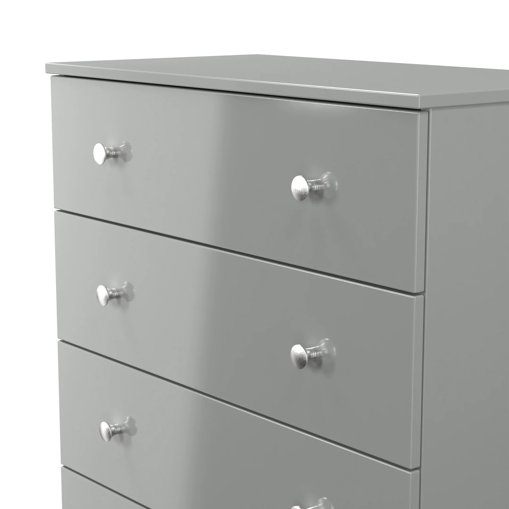 Yarmouth 4 Drawer Chest in Uniform Grey & Dusk Grey - Ready Assembled - Image 5