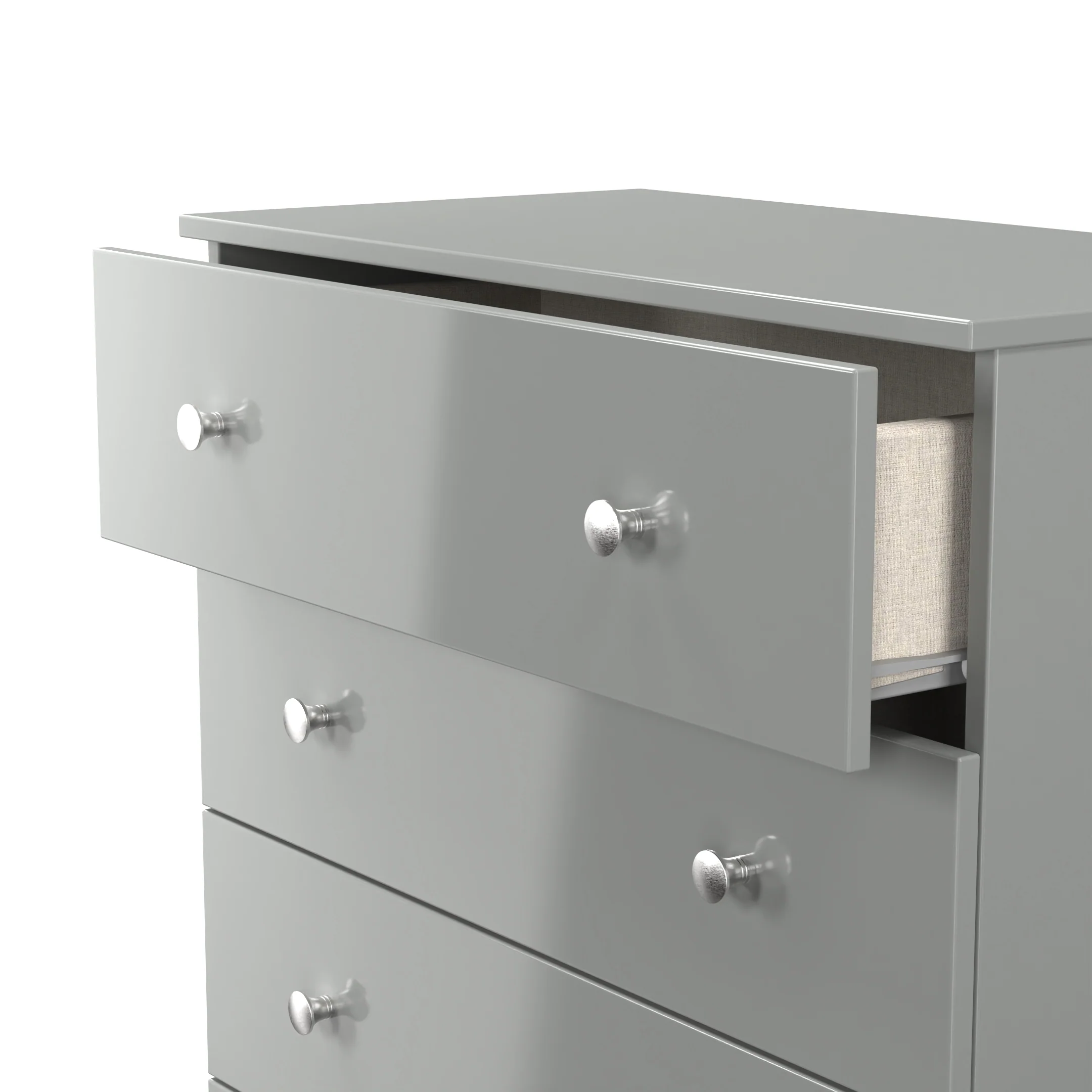 Yarmouth 4 Drawer Chest in Uniform Grey & Dusk Grey - Ready Assembled - Image 6