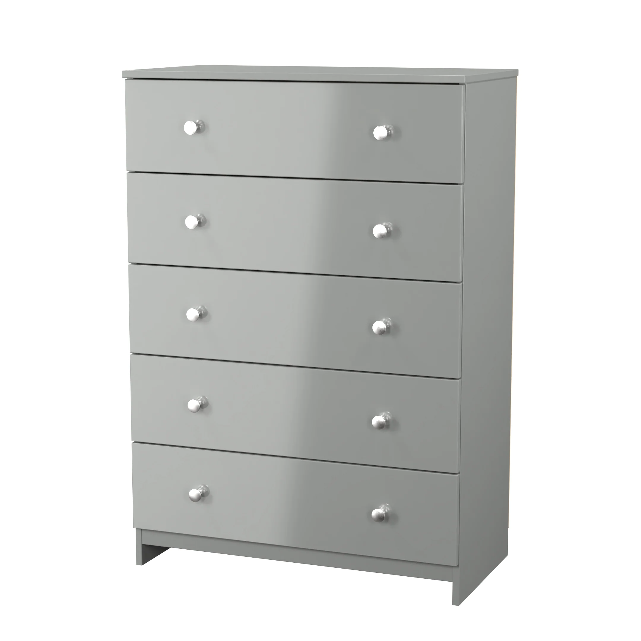 Yarmouth 5 Drawer Chest in Uniform Grey & Dusk Grey - Ready Assembled - Image 4