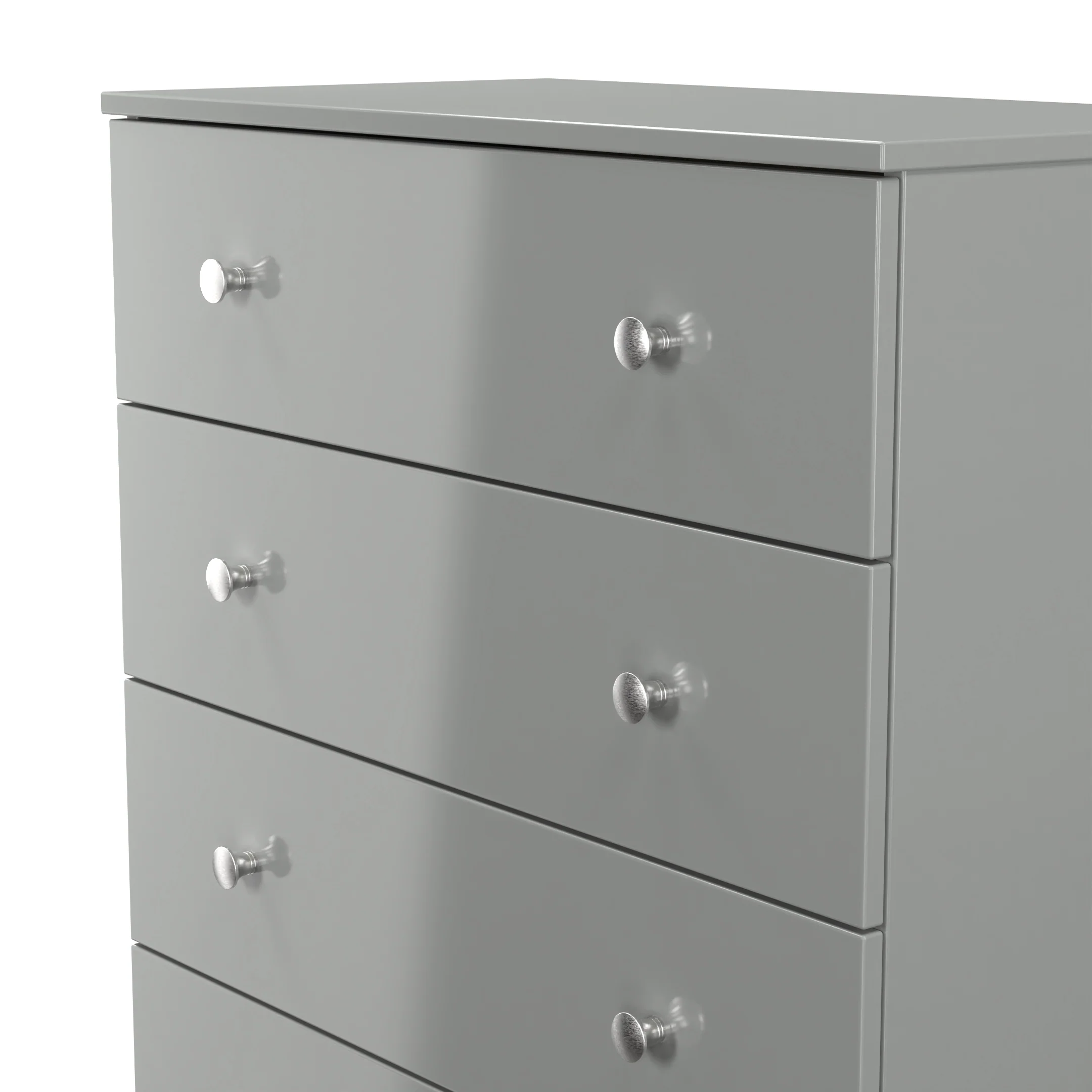 Yarmouth 5 Drawer Chest in Uniform Grey & Dusk Grey - Ready Assembled - Image 5