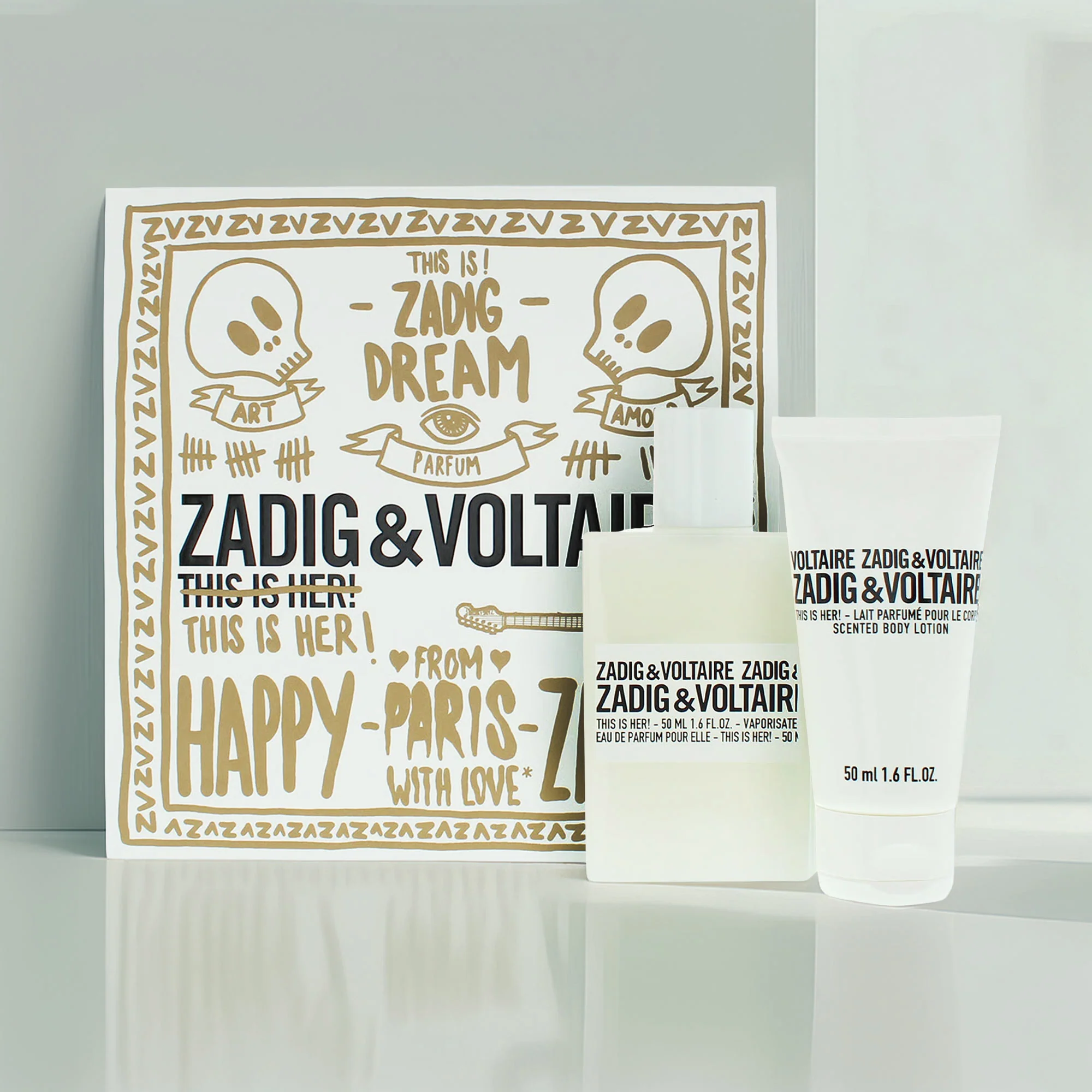 Zadig & Voltaire This Is Her! 2 Piece Gift Set: Eau de Parfum 50ml - Body Lotion - Image 3