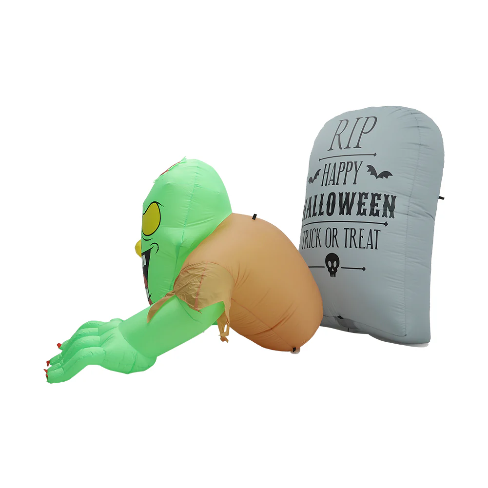 Zombie Tombstone Halloween Inflatable with Lights - Image 6