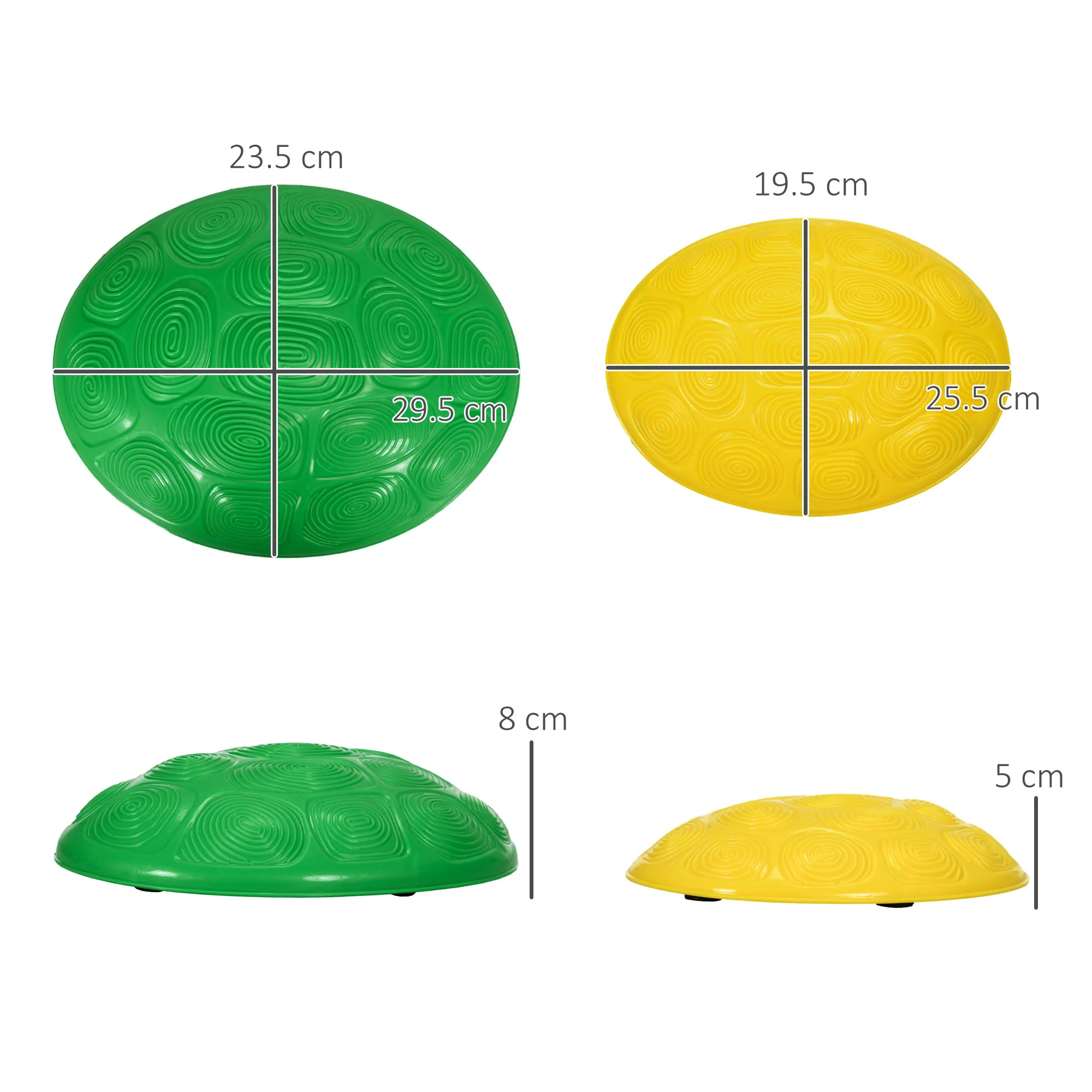 ZONEKIZ 8PCs Balance River Stones w/ Non-Slip Mats for Ages 3-8 Years - Image 5
