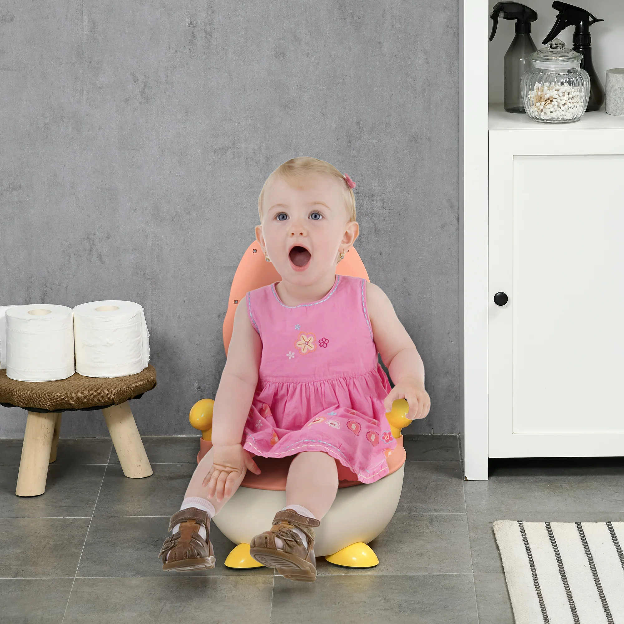 ZONEKIZ Infant Potty Training Toilet With Splash Guard - Image 2
