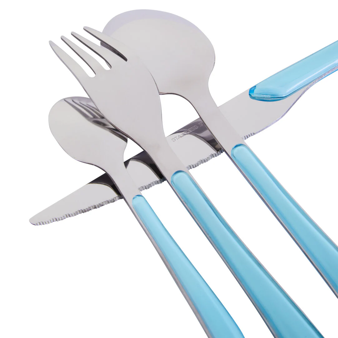 Zuma 24Pc Multi Pastel Coloured Cutlery - Image 2