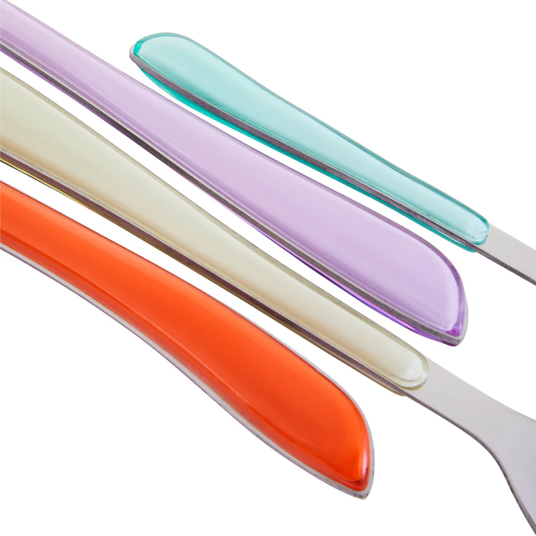 Zuma 24Pc Multi Pastel Coloured Cutlery - Image 3